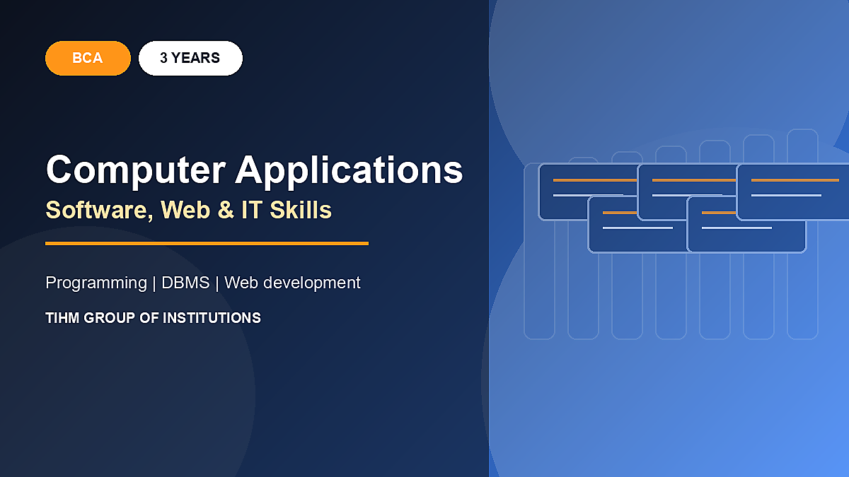 BCA - Bachelor of Computer Applications
